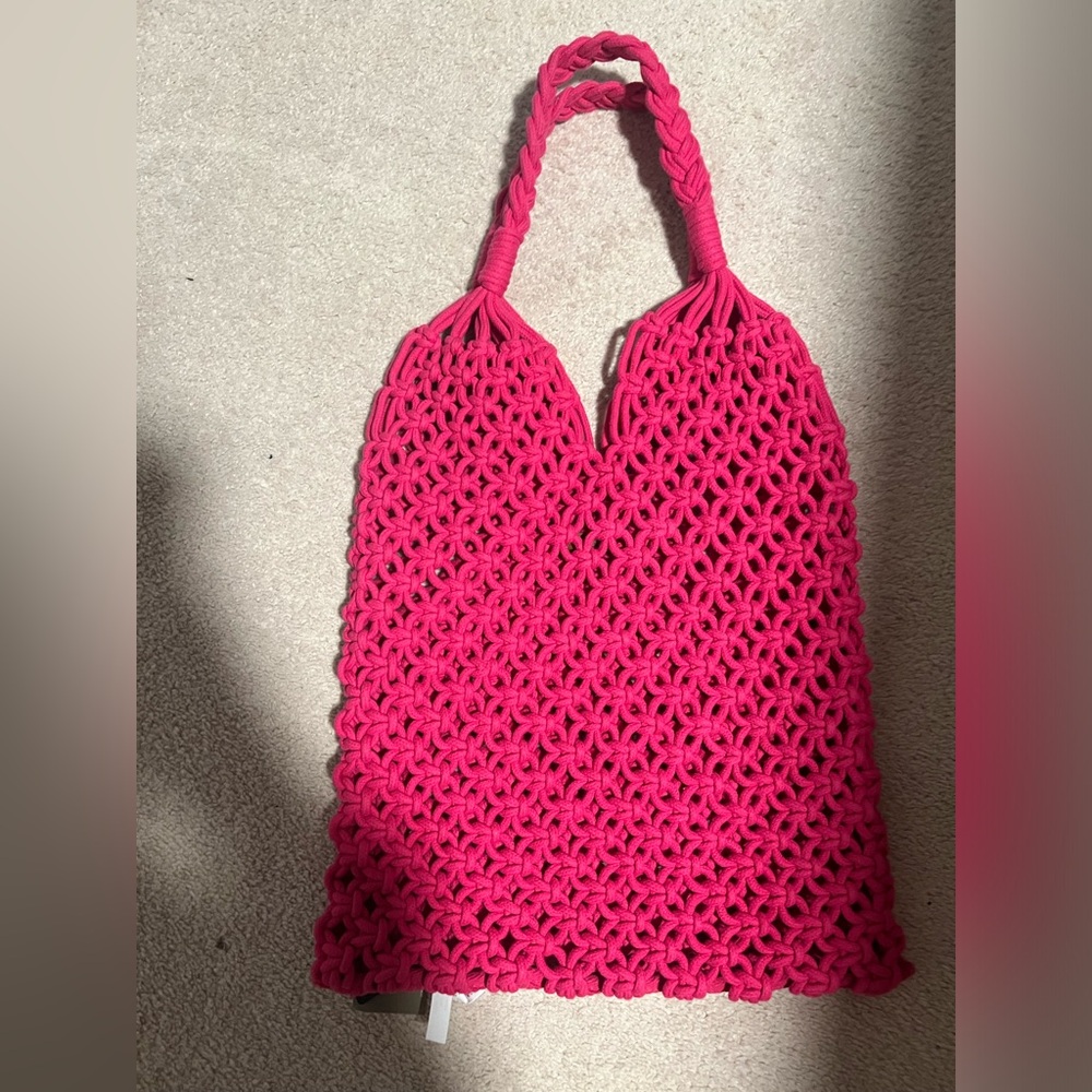 Jcrew BNWT Cadiz hand-knotted rope tote